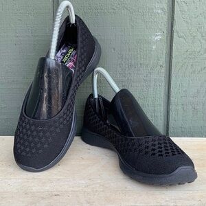 Women’s Size 6.5 - Skechers Shoes Microburst One Up Slip On Flats Black 23312